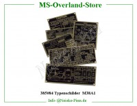 Typenschilder M38A1 