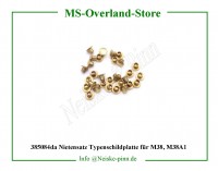 Nietensatz Typenschildplatte für M38, M38A1