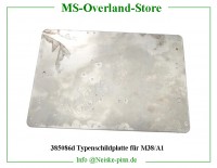 Typenschildplatte für M38/A1 