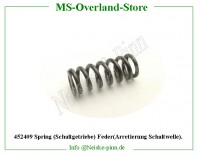 Spring (Schaltgetriebe) Feder(Arretierung Schaltwelle)