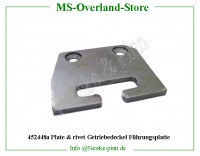plate & rivet Getriebedeckel Führungsplatte 