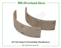 Lining Set Bremsbeläge (Handbremse) 