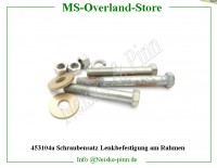 Schraubensatz Lenkbefestigung am Rahmen 