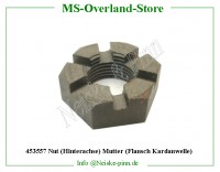 Nut (Hinterachse) Mutter (Flansch Kardanwelle) 