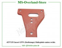 Gusset GPW (Stoßstange) Halteplatte unten rechts