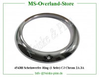 Scheinwerfer-Ring (1 Seite) CJ Chrom 2A 3A 