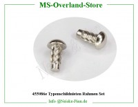 Typenschildnieten Rahmen Set 