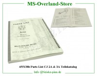 Parts List CJ 2A & 3A Teilekatalog 