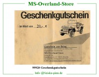 Geschenkgutschein 20 EUR 
